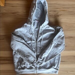 ARITZIA TNA gray hooded zip up